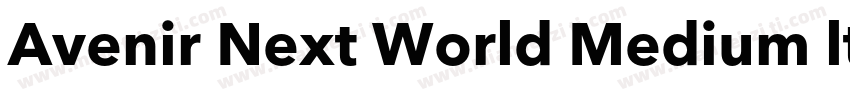 Avenir Next World Medium ltalic字体转换
